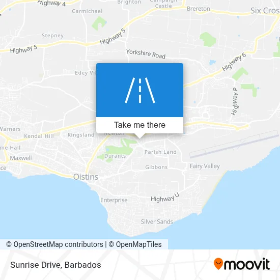 Sunrise Drive map