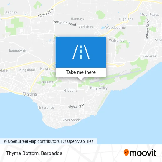 Thyme Bottom map