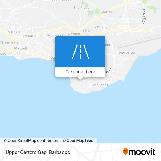 Upper Carters Gap map