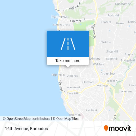 16th Avenue map
