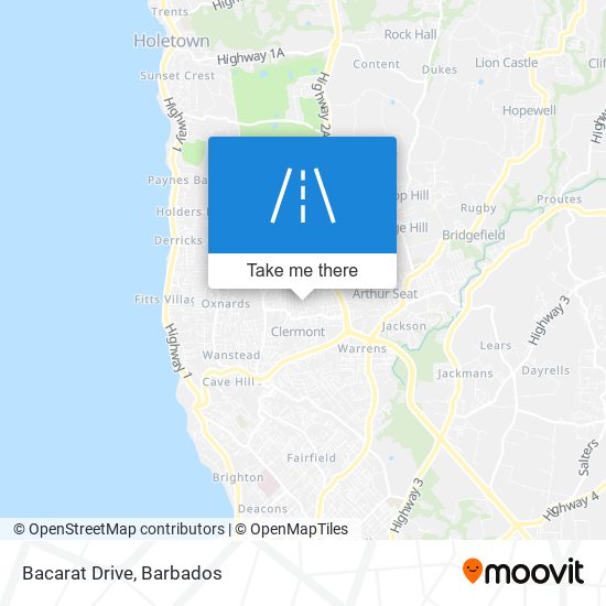 Bacarat Drive map