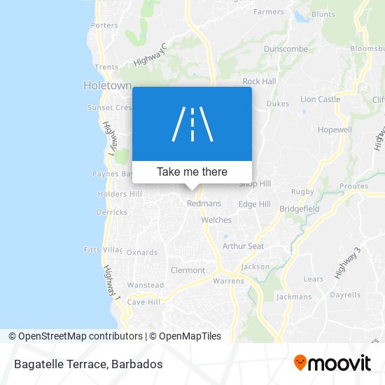 Bagatelle Terrace map