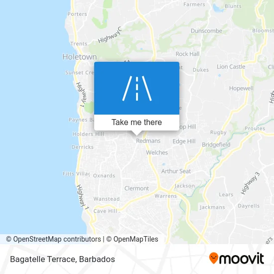 Bagatelle Terrace map