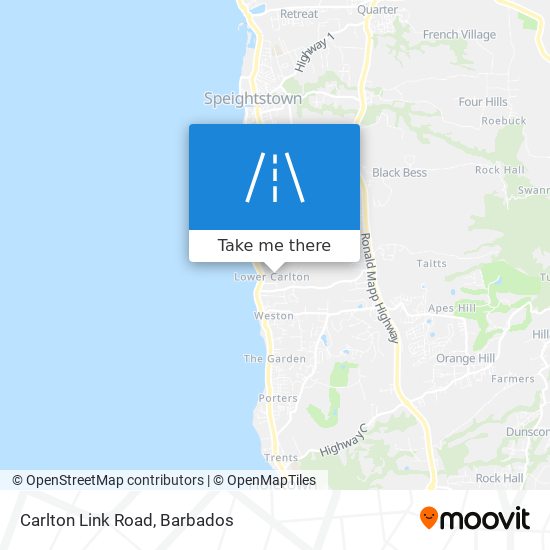 Carlton Link Road map