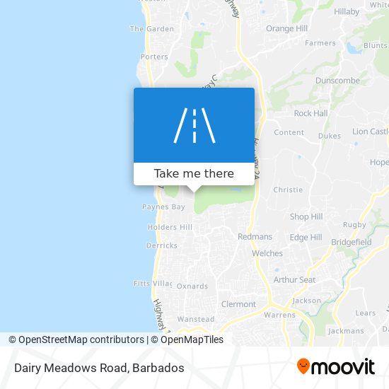 Dairy Meadows Road map