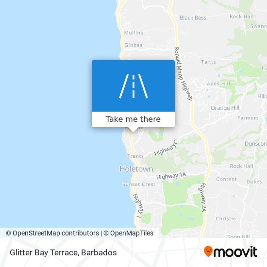 Glitter Bay Terrace map