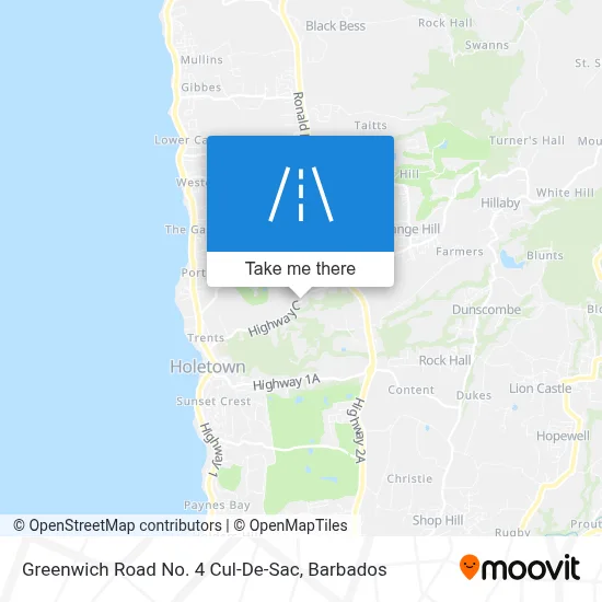 Greenwich Road No. 4 Cul-De-Sac map