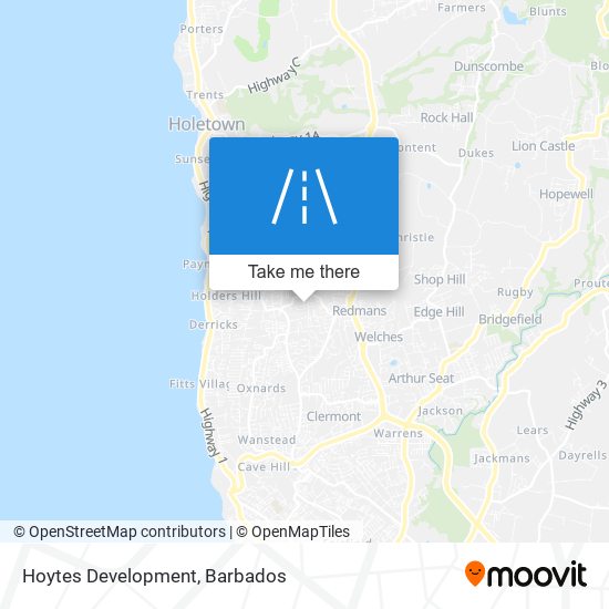 Hoytes Development map