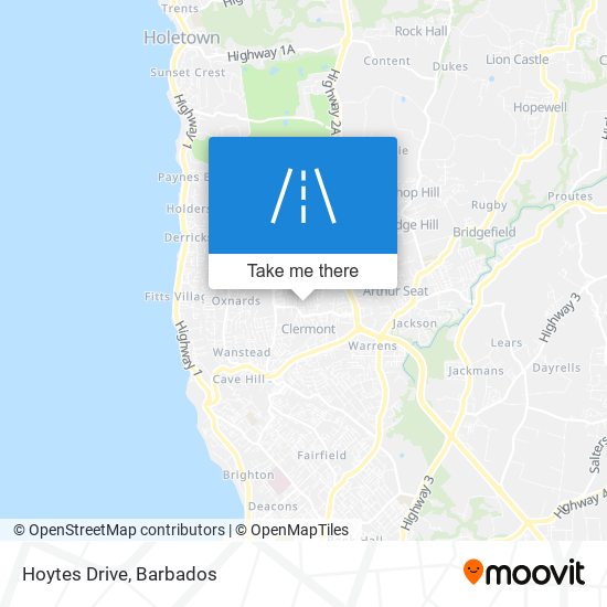 Hoytes Drive map