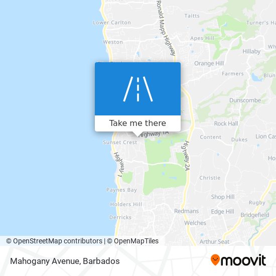Mahogany Avenue map