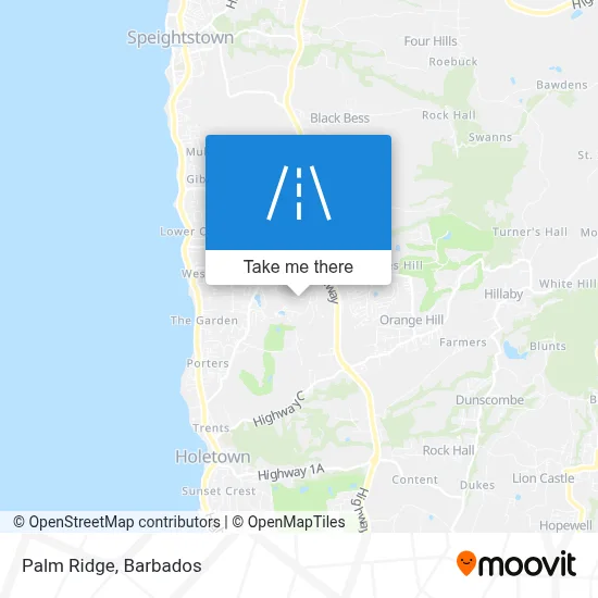 Palm Ridge map