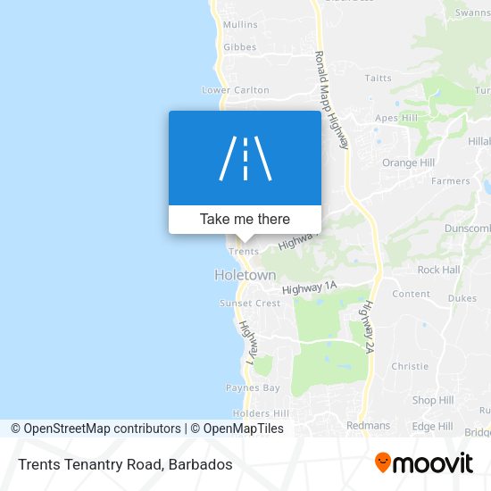 Trents Tenantry Road map