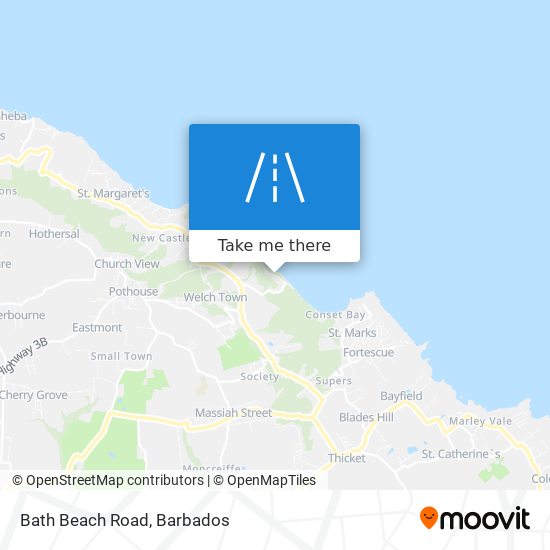 Bath Beach Road map