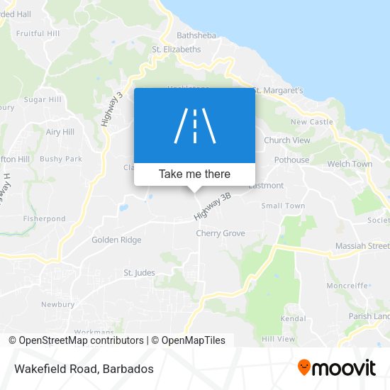 Wakefield Road map