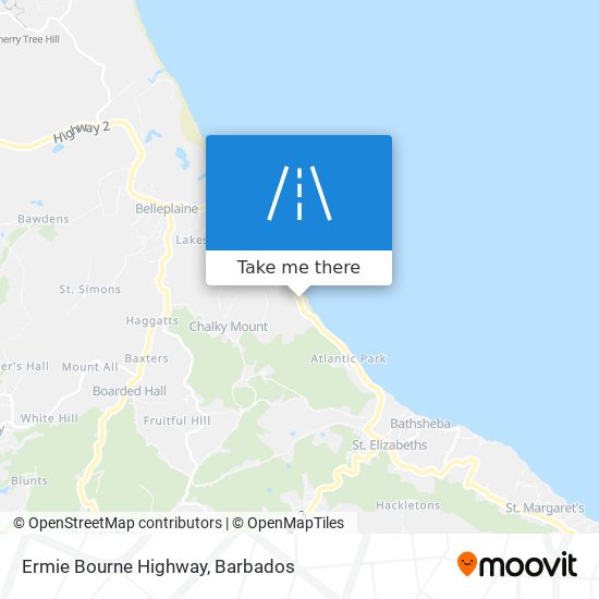 Ermie Bourne Highway map