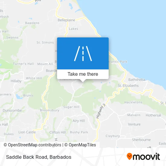 Saddle Back Road map