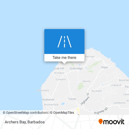 Archers Bay map