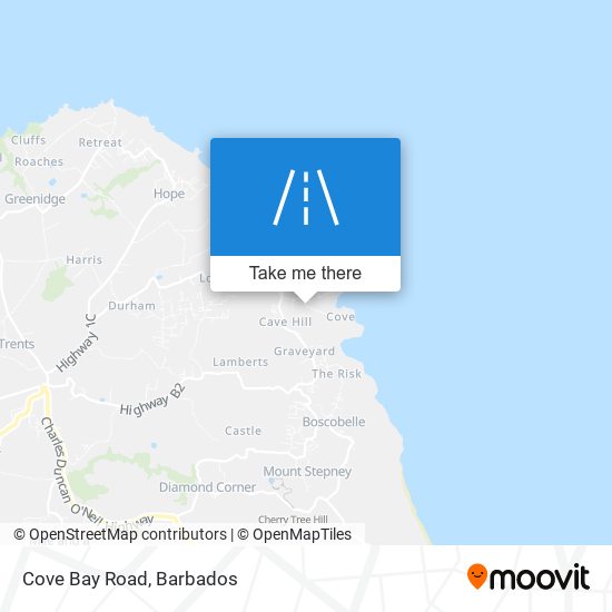Cove Bay Road map