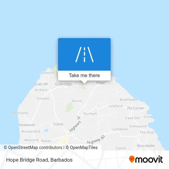 Hope Bridge Road map