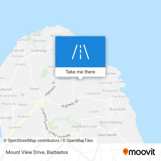 Mount View Drive map