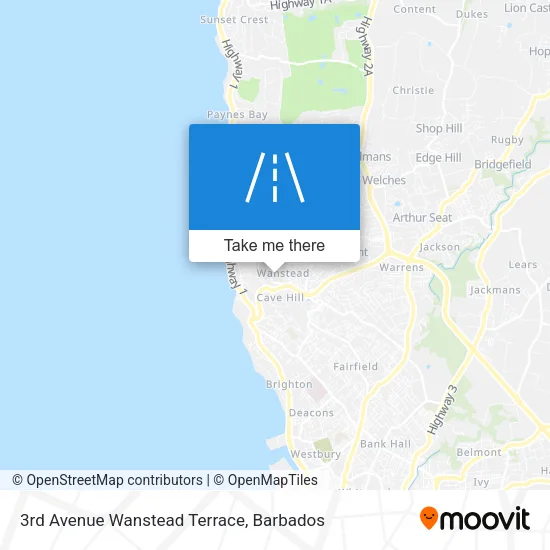 3rd Avenue Wanstead Terrace map