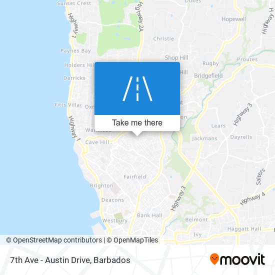 7th Ave - Austin Drive map