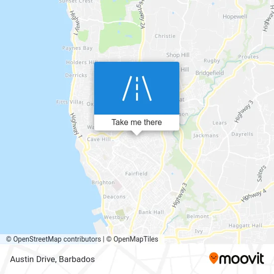 Austin Drive map