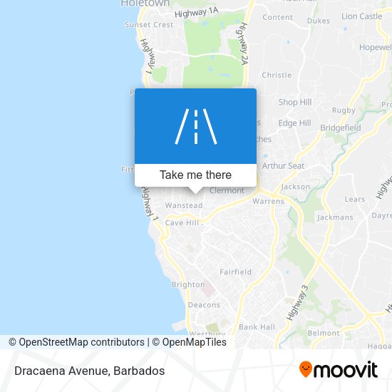 Dracaena Avenue map