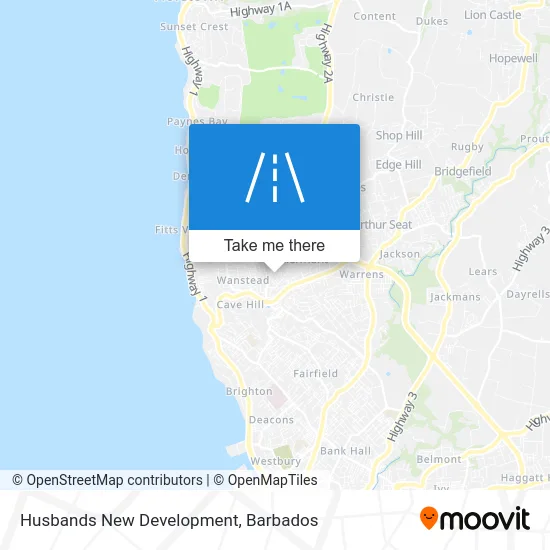 Husbands New Development map