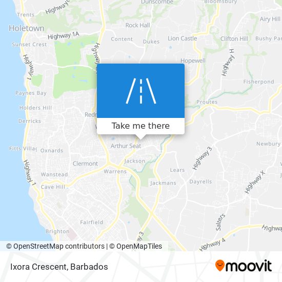 Ixora Crescent map