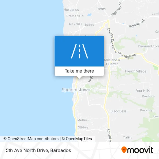 5th Ave North Drive map