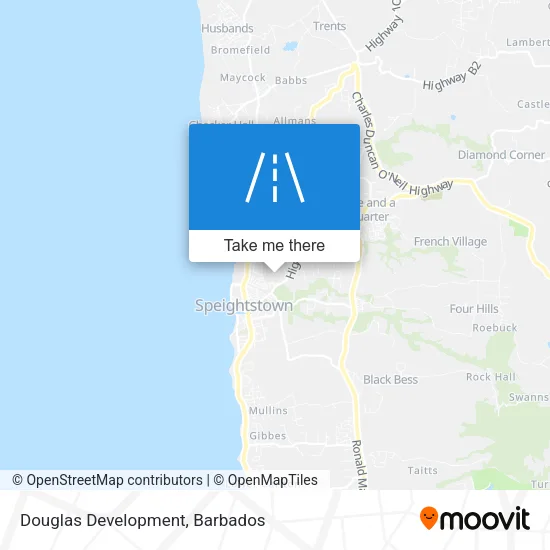Douglas Development map