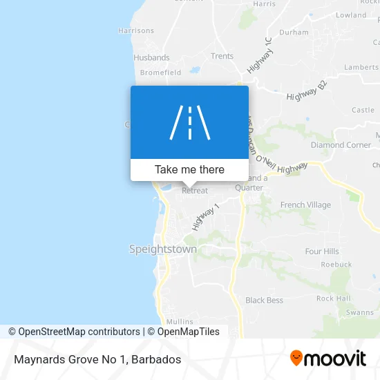 Maynards Grove No 1 map