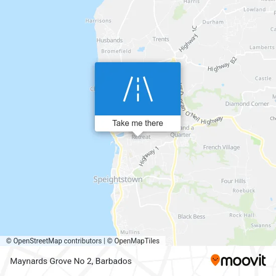 Maynards Grove No 2 map