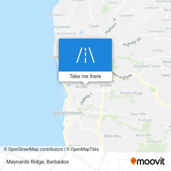 Maynards Ridge map