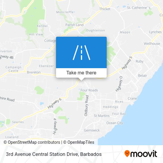 3rd Avenue Central Station Drive map