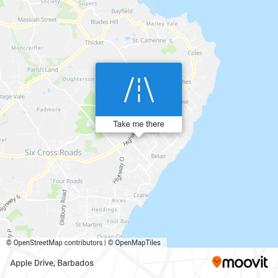 Apple Drive map