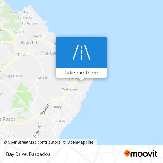 Bay Drive map