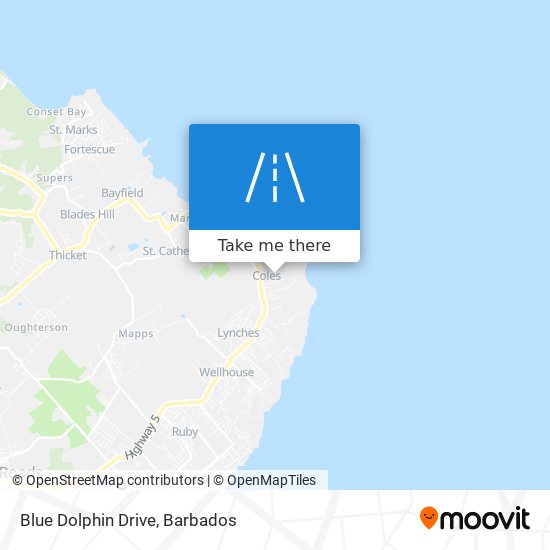 Blue Dolphin Drive map