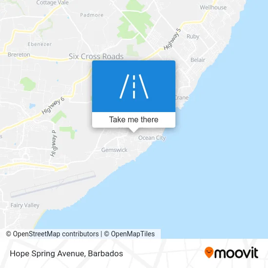 Hope Spring Avenue map