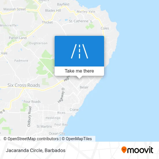 Jacaranda Circle map