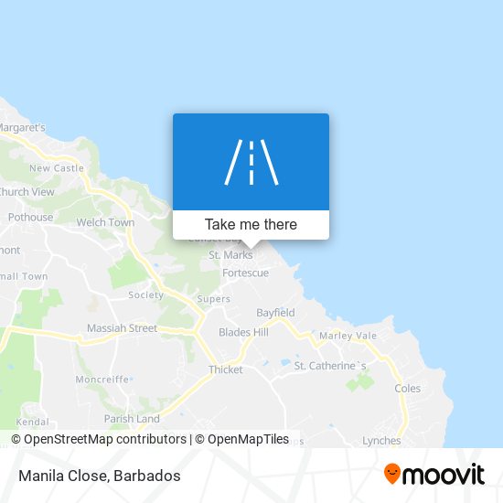 Manila Close map