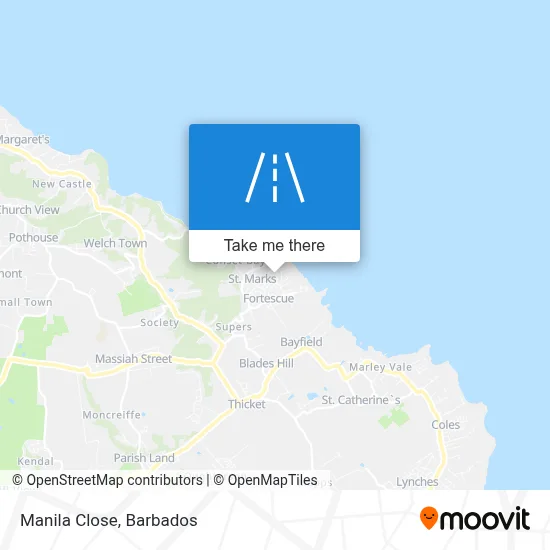 Manila Close map