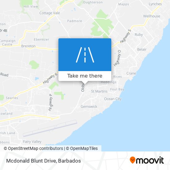 Mcdonald Blunt Drive map