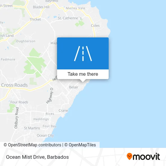 Ocean Mist Drive map
