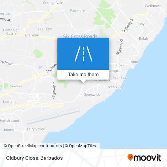 Oldbury Close map