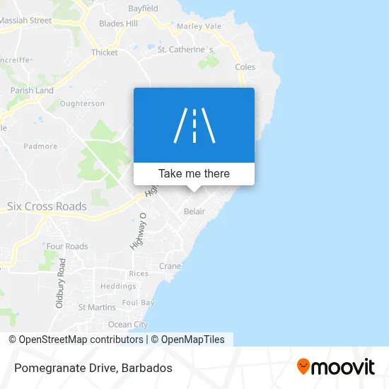 Pomegranate Drive map