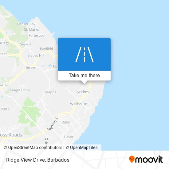 Ridge View Drive map