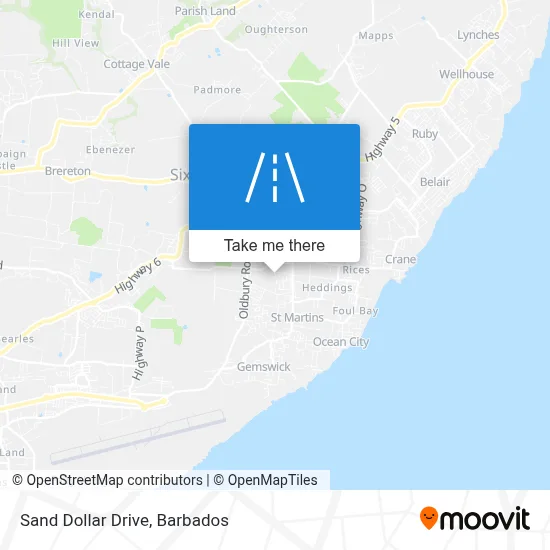 Sand Dollar Drive map