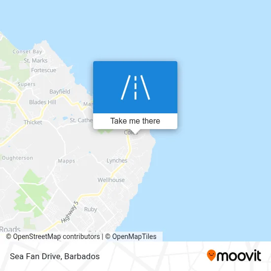 Sea Fan Drive map